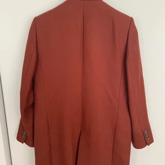 ZARA CARAMEL LONG BLAZER/JACKET SIZE M - Picture 7 of 10